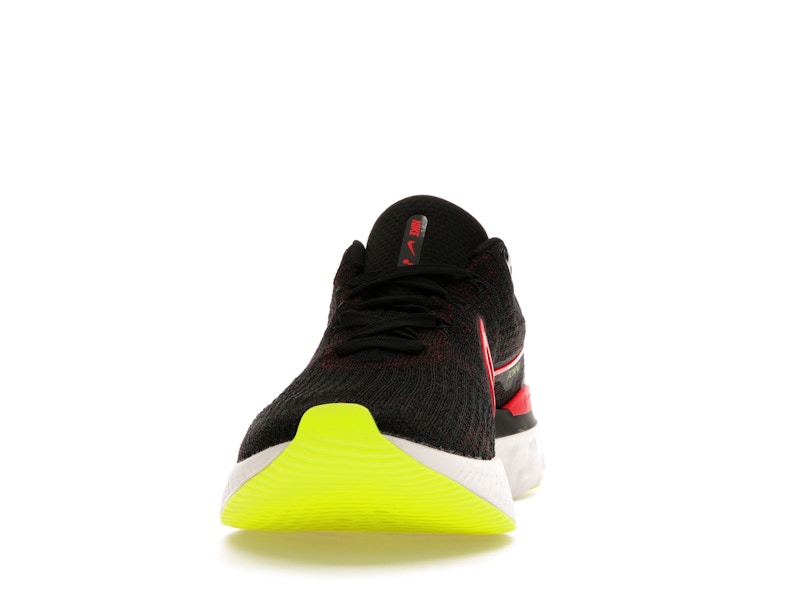 Nike React Infinity Run Flyknit 3 Black Siren Red Volt