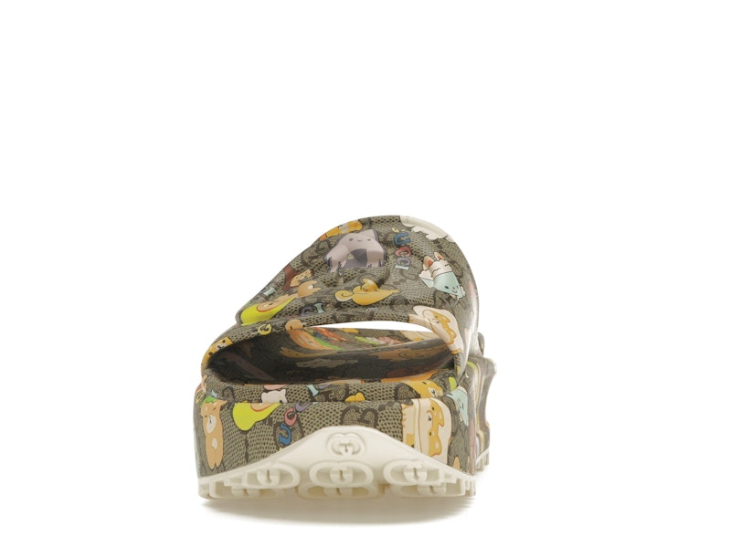 Gucci x Pikarar GG Animal Print Slide Beige Multi (Women's)