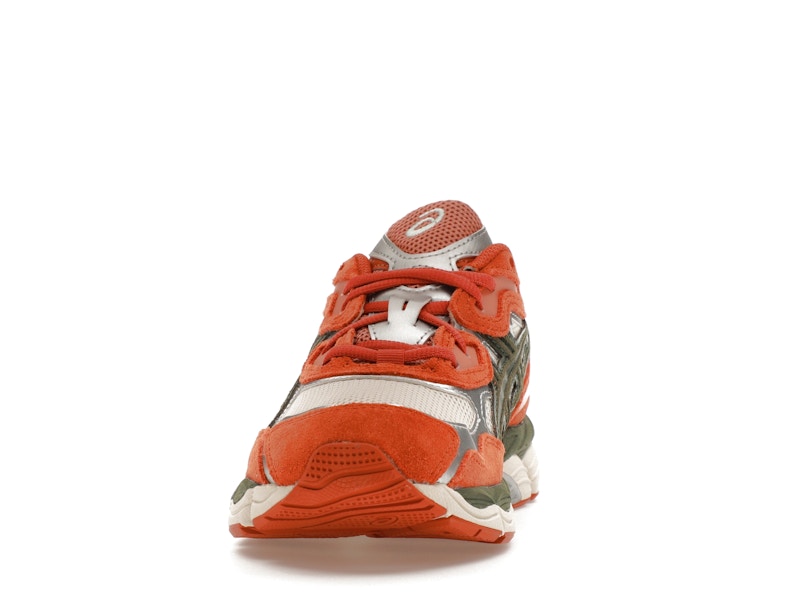ASICS Gel-NYC Oatmeal Forest Green Orange