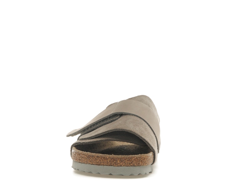Birkenstock Kyoto Nubuck Suede Stone Coin