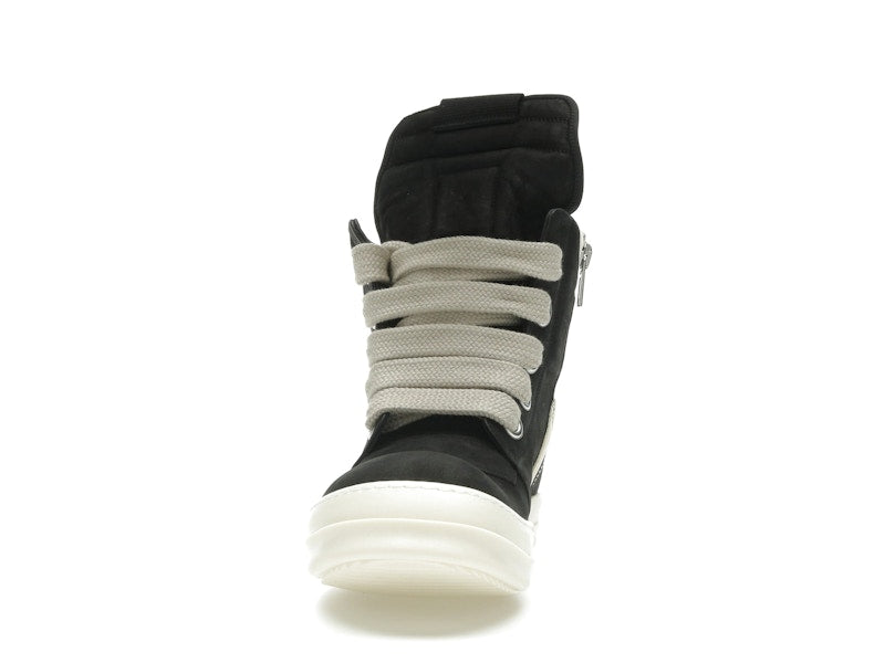 Rick Owens Geobasket Jumbo Lace High Black Milk