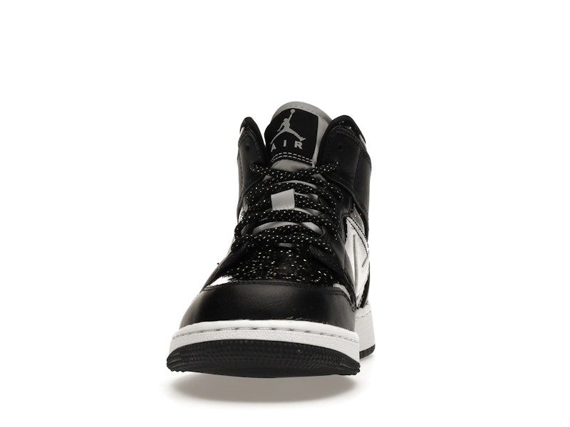 Jordan 1 Mid Black Speckle (GS)