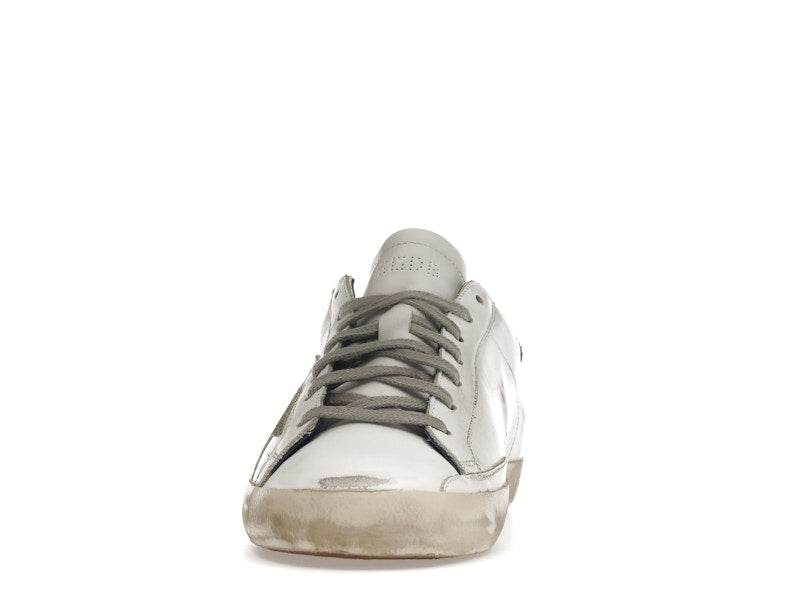 Golden Goose Super-Star White Royal Blue Grey Suede Patch
