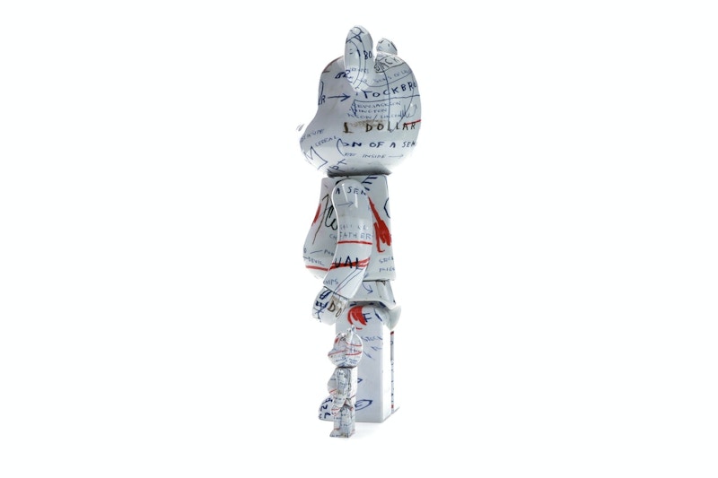 Bearbrick Jean-Michel Basquiat 2 100% & 400% Set White