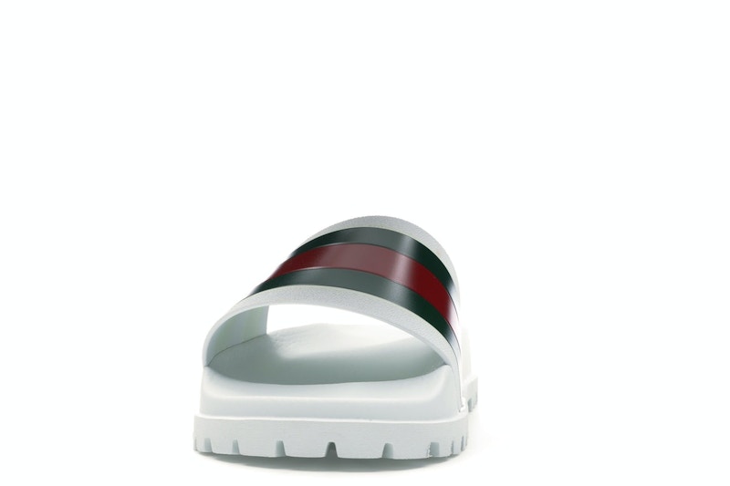 Gucci Web Slide Sandal White