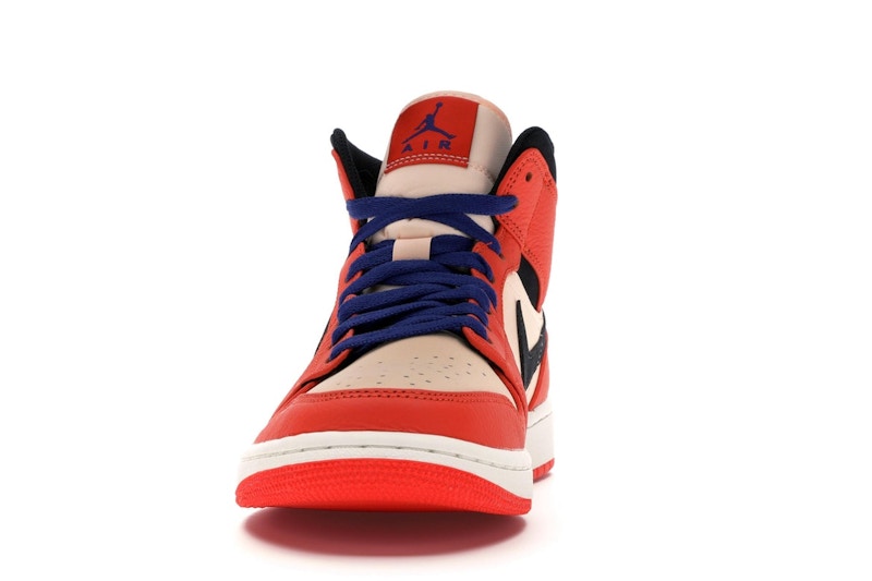 Jordan 1 Mid Team Orange Black