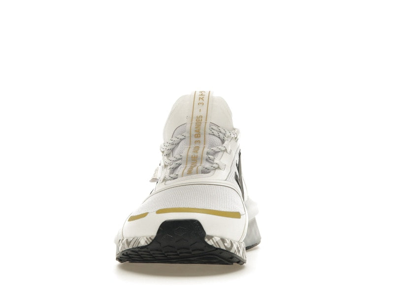 adidas NMD R1 V3 White Black Gold Tartan Trefoil