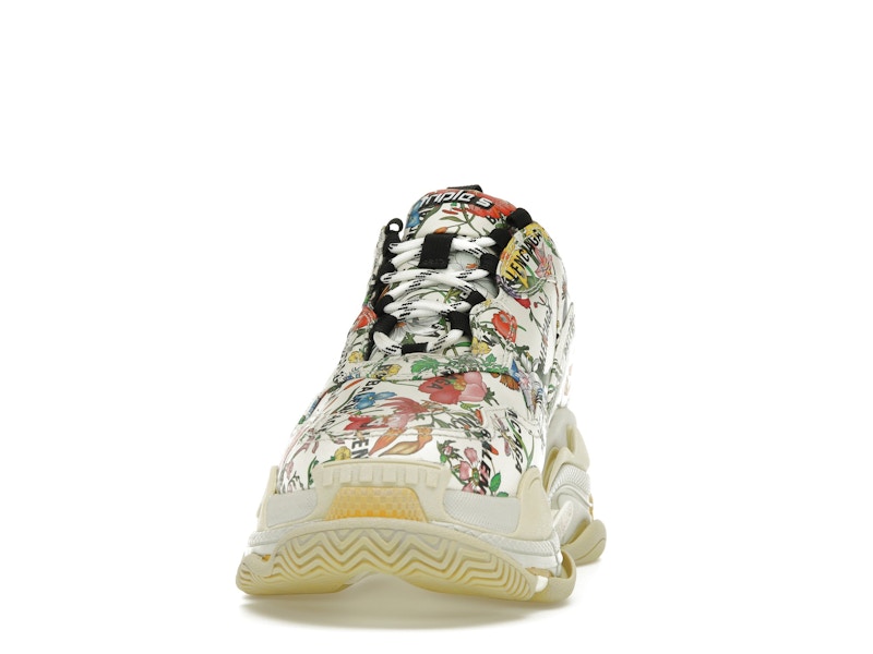 Gucci x Balenciaga The Hacker Project Triple S Flora Print