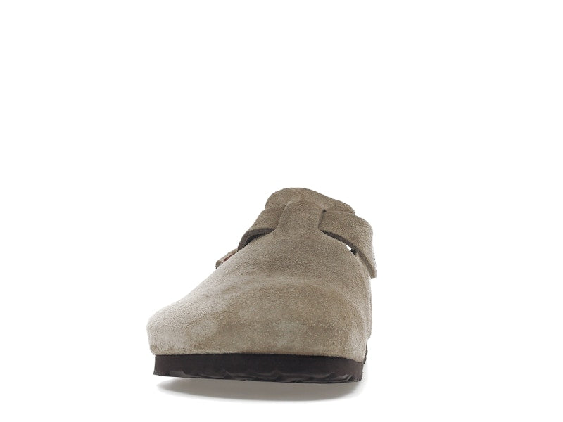 Birkenstock Boston Soft Footbed Suede Taupe
