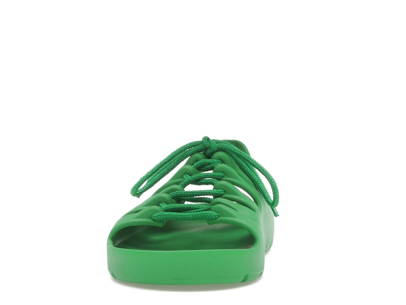 Bottega Veneta Jelly Lace Up Sandal Green