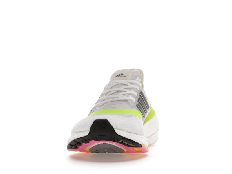 adidas Ultra Boost 21 White Solar Yellow