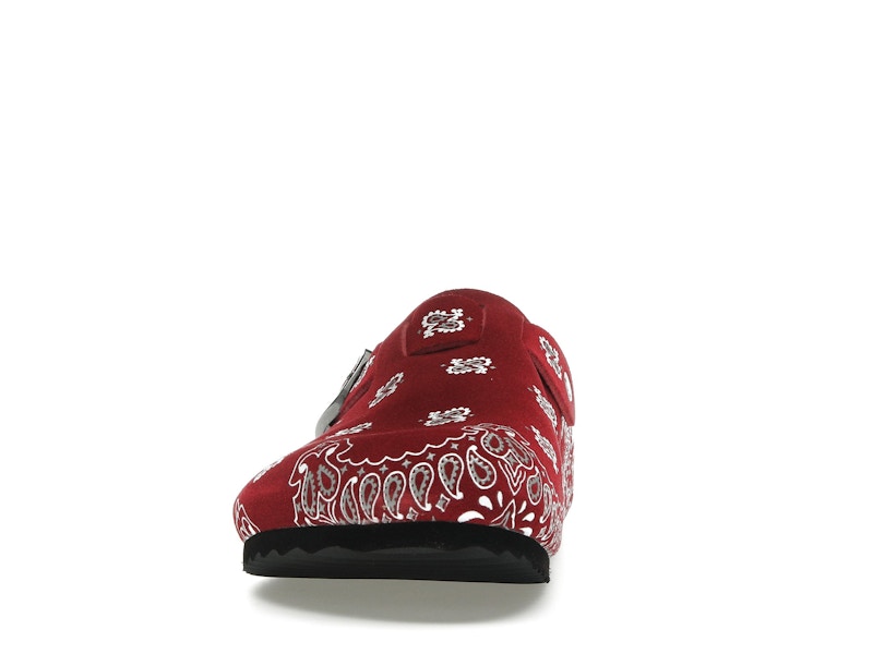 Bravest Studios Suede Paisley Clogs Burgundy