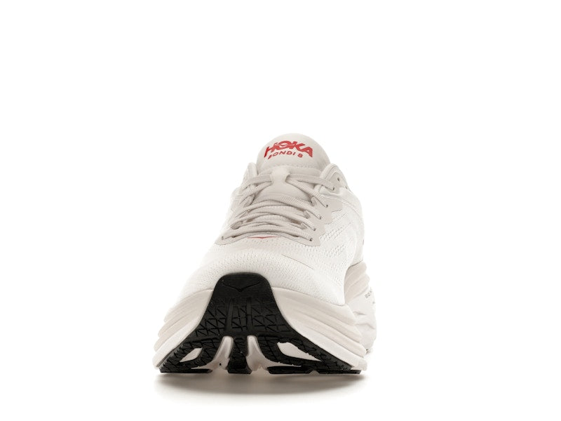 Hoka One One Bondi 8 White Vermillion