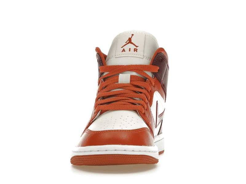 Jordan 1 Mid Dusty Peach Night Maroon (Women's)