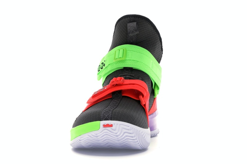 Nike LeBron Soldier 13 Thunder Grey Bright Crimson Electric Green