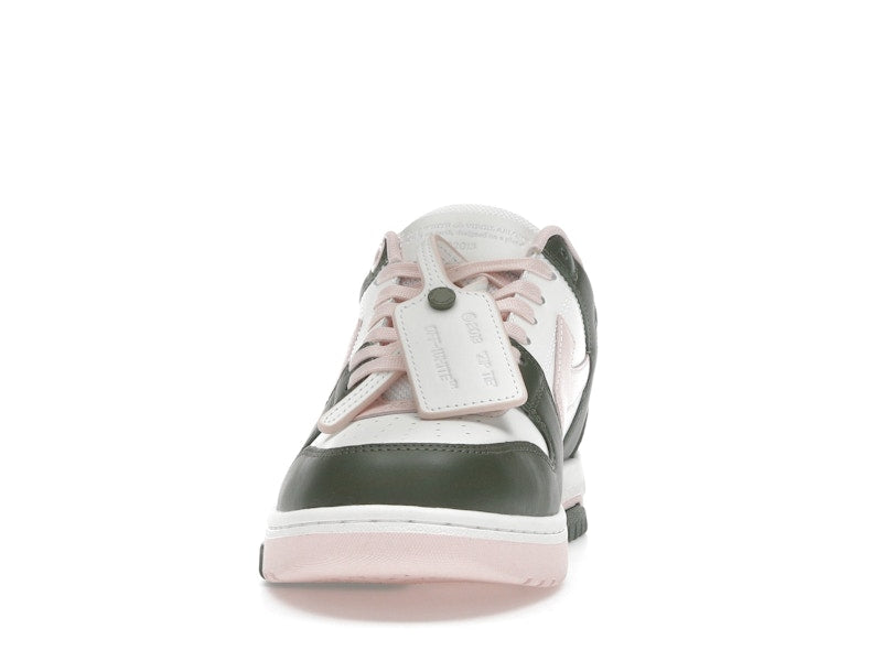 OFF-WHITE Out Of Office OOO Low Tops White Green Pink (Women's)