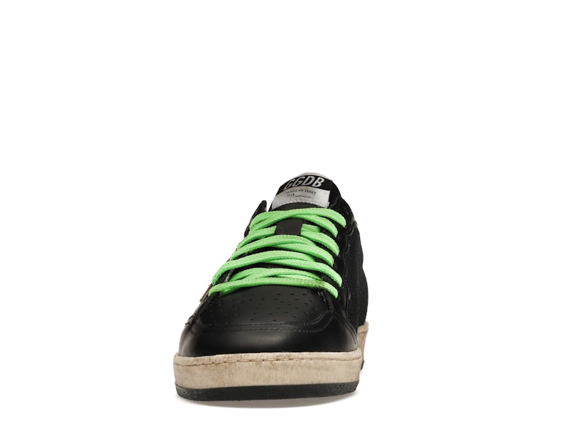 Golden Goose Ball-Star Low Black Fluorescent green