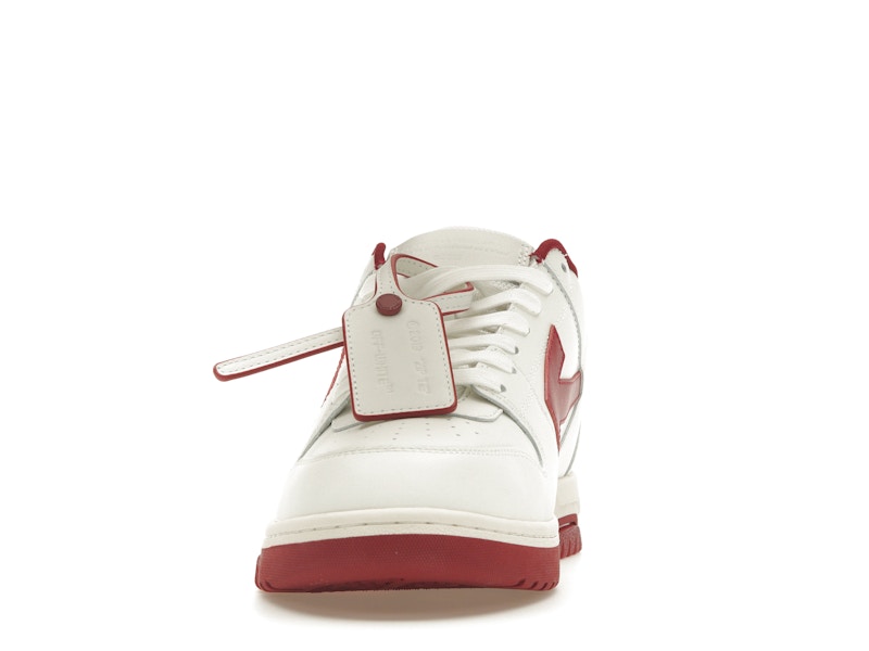 OFF-WHITE Out Of Office OOO Low Tops White Red White Tag