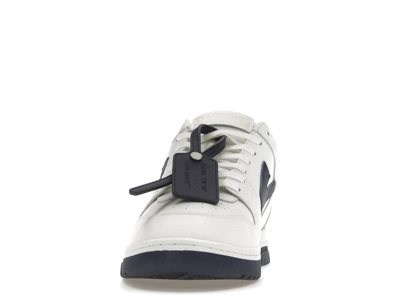 OFF-WHITE Out Of Office OOO Low Tops White Navy Blue