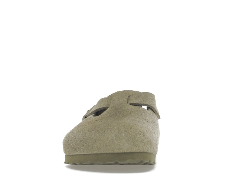 Birkenstock Boston Soft Footbed Suede Faded Khaki