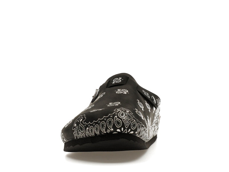Bravest Studios Suede Paisley Clogs Black