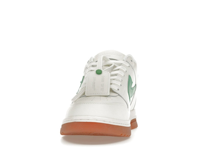 OFF-WHITE Out Of Office OOO Low Tops White Bright Green Brick Red