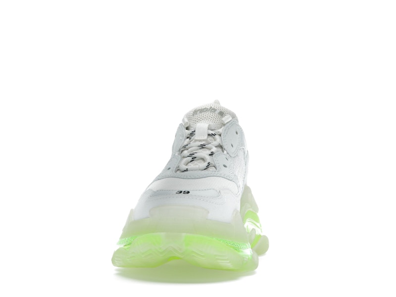 Balenciaga Triple S Clear Sole White Fluo Yellow (Women's)