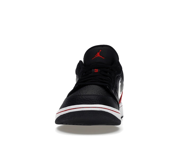 Jordan 1 Low Brushstroke Swoosh Black