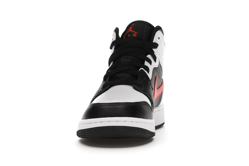 Jordan 1 Mid White Black Chile Red (GS)
