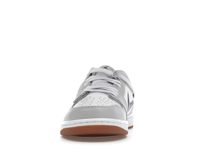Jordan 1 Low EasyOn White Neutral Grey Gum Midnight Navy