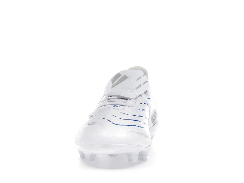 adidas Predator League Fold-Over Tongue FG/MG Cloud White Silver Metallic Bright Royal