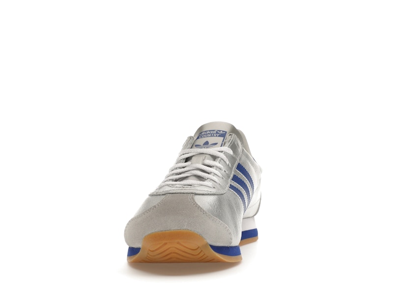 adidas Country OG Matte Silver Bright Blue Cloud White