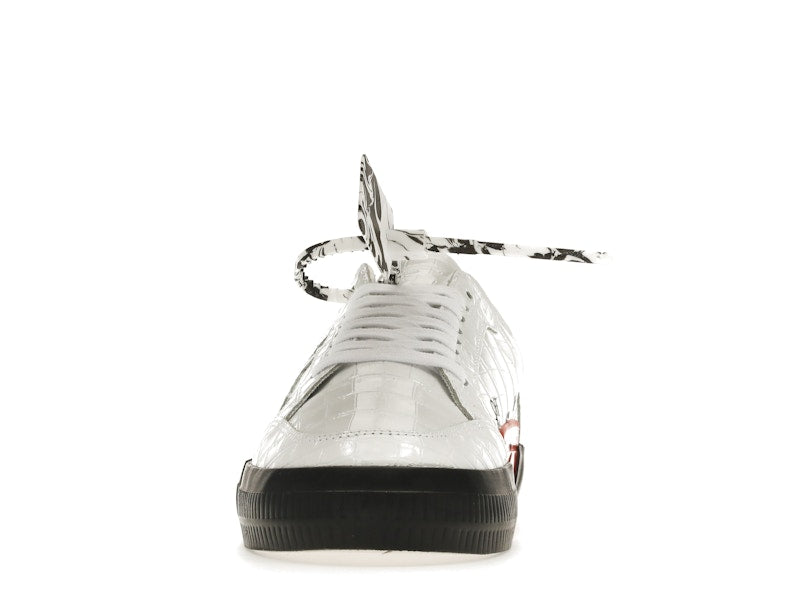 OFF-WHITE Vulc Low Croco Leather White Black