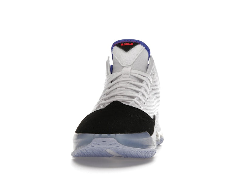 Nike LeBron 19 Low White Medium Blue Siren Red Black