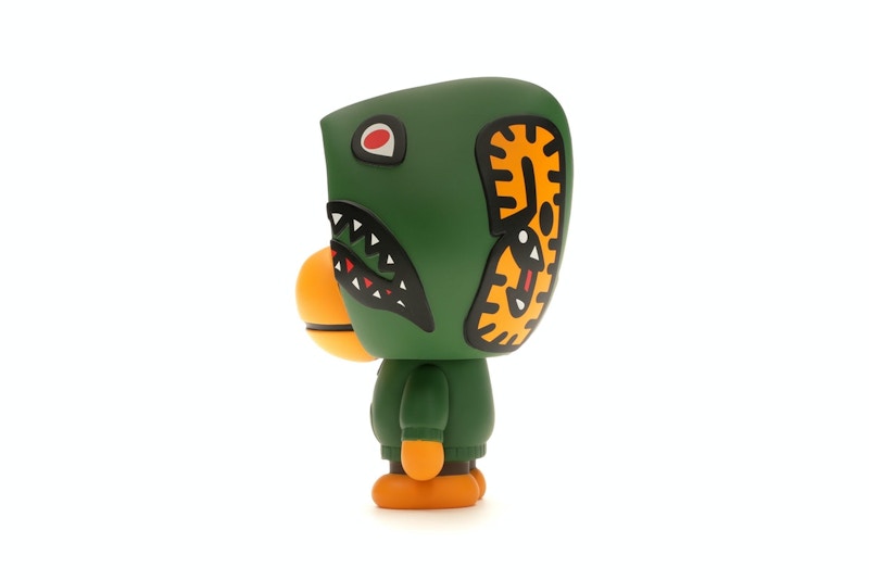 BAPE Baby Milo Shark Hoodie Vinyl Toy Green