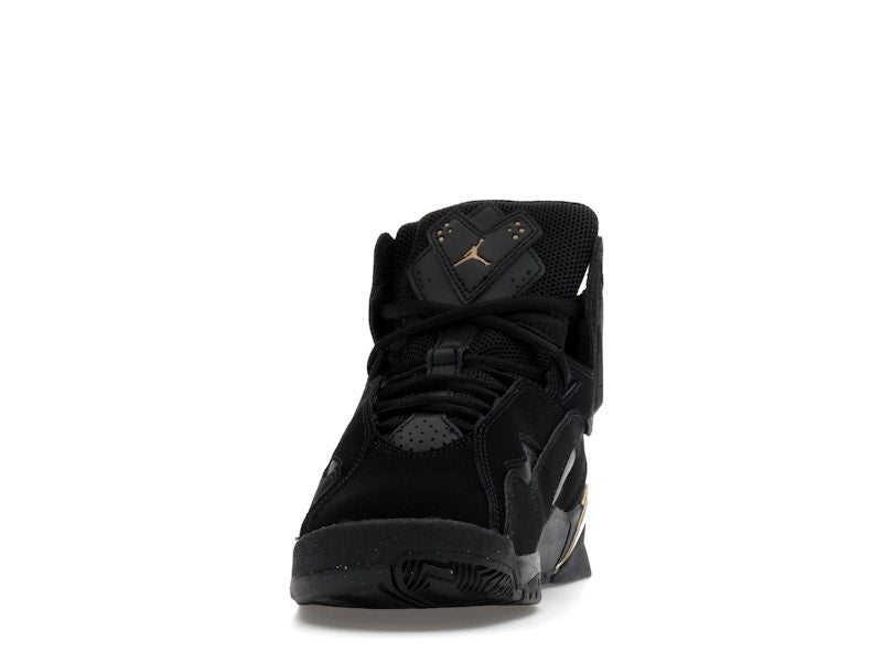 Jordan True Flight Black Metallic Gold White (GS)