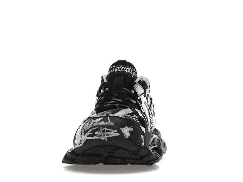 Balenciaga Track Graffiti Black White