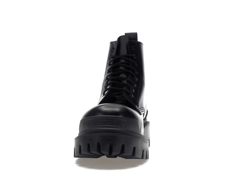 Balenciaga Strike 20mm Lace Up Boot Black