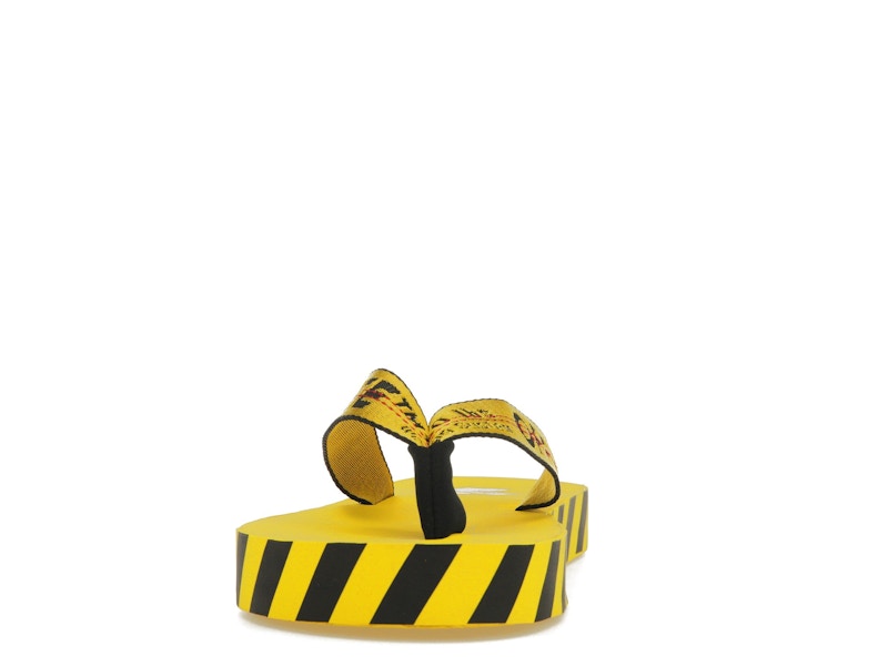 OFF-WHITE Industrial Flip Flops Yellow SS21