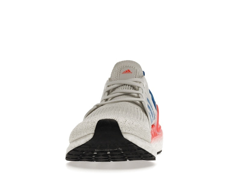 adidas Ultra Boost 20 White Glory Blue Solar Red