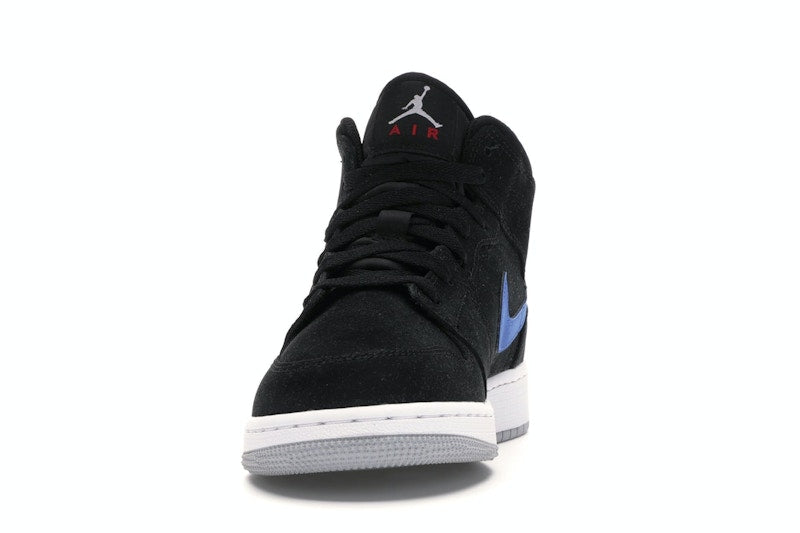 Jordan 1 Mid Multi-Color Swoosh Black (GS)