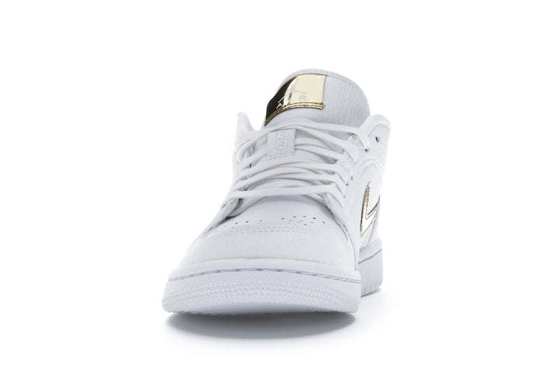 Jordan 1 Low White Metallic Gold (Women's)