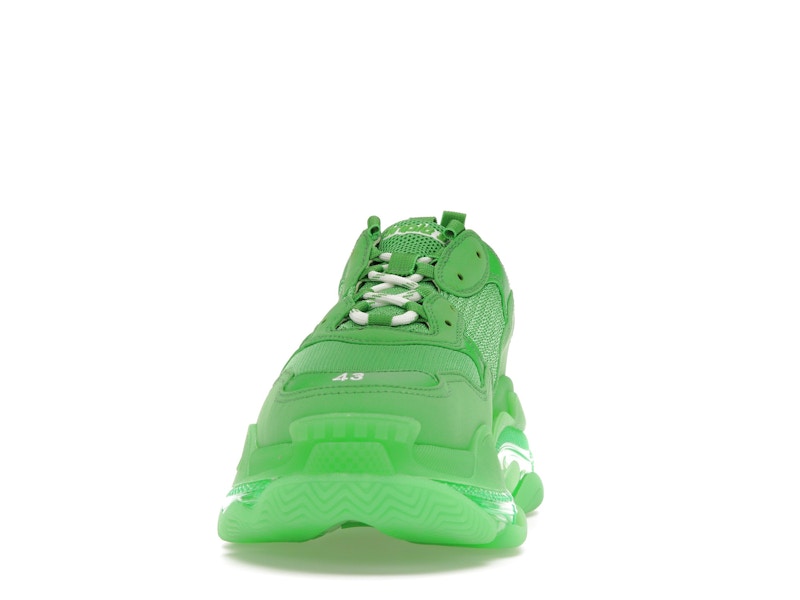 Balenciaga Triple S Clear Sole Bright Green