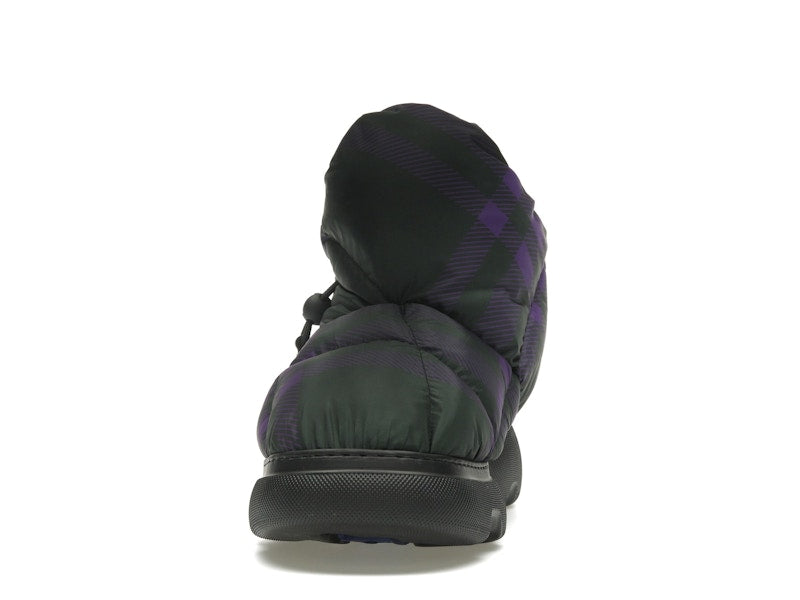 Burberry Check Pillow Boot Black Purple (Women's)