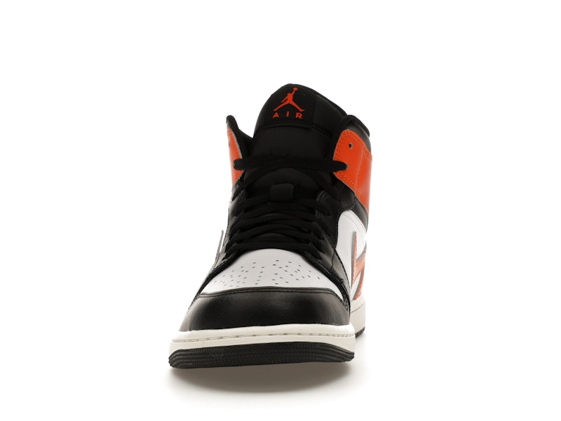 Jordan 1 Mid Black Toe Starfish