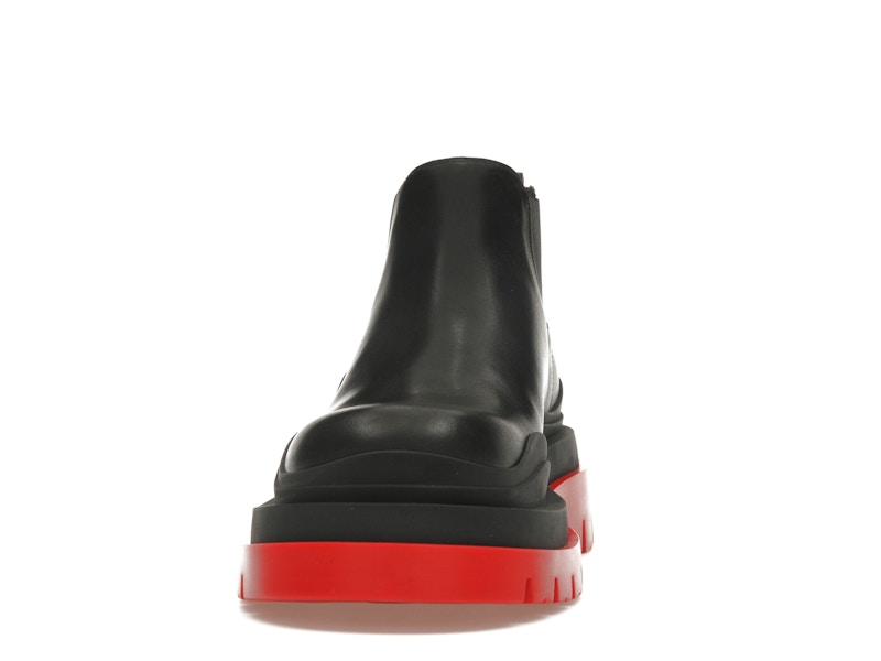 Bottega Veneta Tire Ankle Chelsea Boot Black Red (Women's)