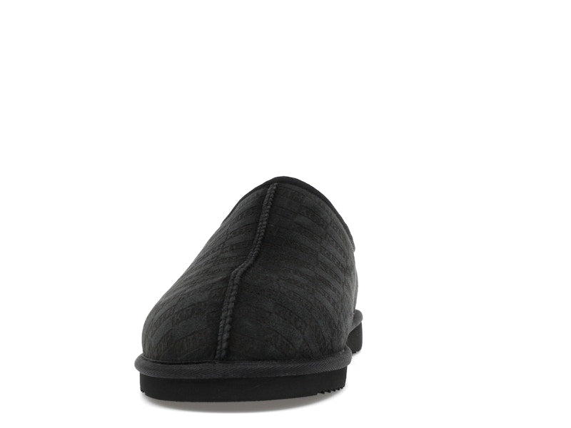Kith Kithmas Monogram Shearling Slippers Black