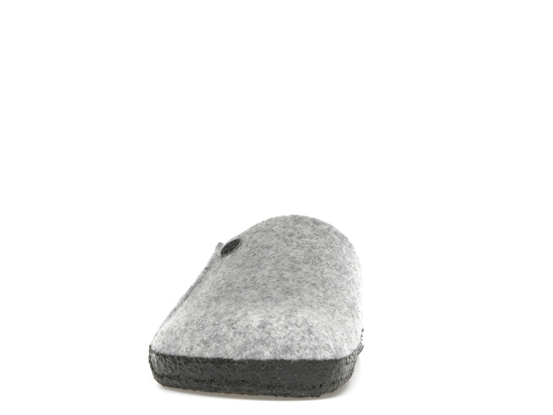 Birkenstock Zermatt Shearling Clog Wool Felt Light Gray