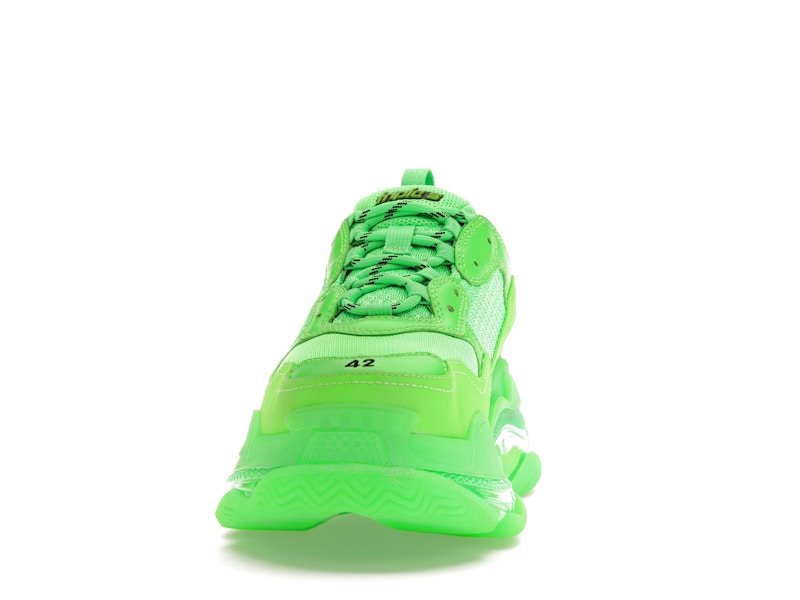 Balenciaga Triple S Neon Green Clear Sole