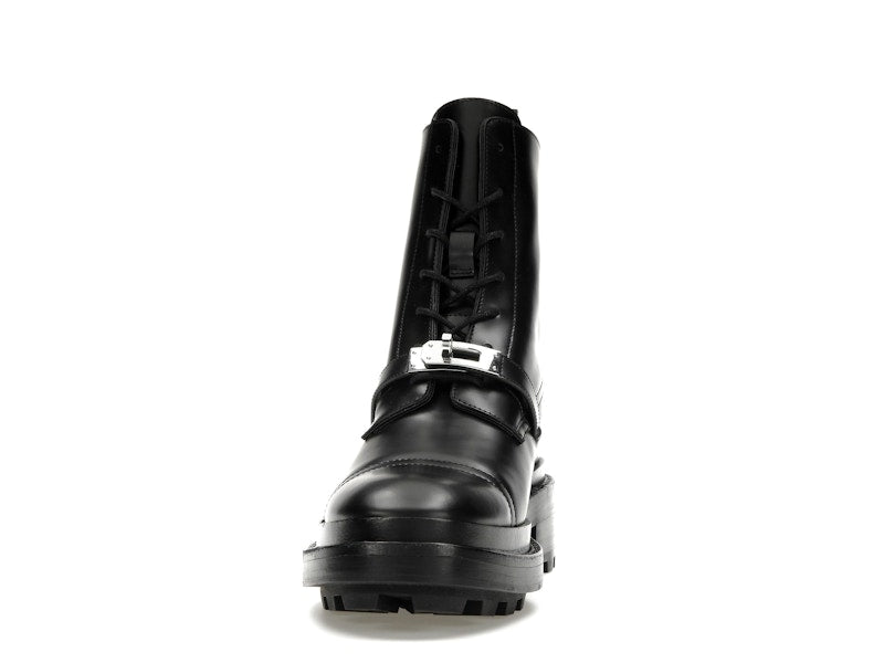 Hermes Funk Ankle Boot Noir Calfskin Leather